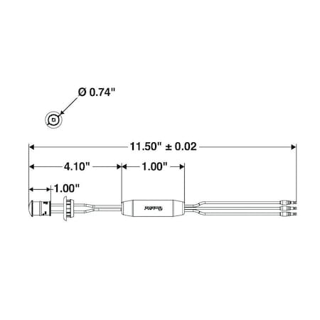 Truck-Lite Dual Function, Led, Yellow Round, 1 Diodes, Marker Clearance Light, P2, Black Rubber Grommet,  33203Y